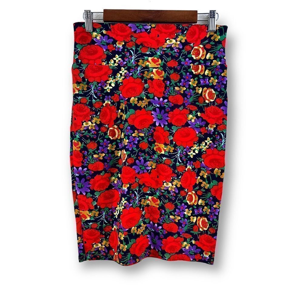 LuLaRoe Cassie floral print skirt size S